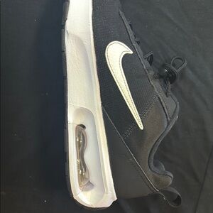 Black and White Air Max Sneakers